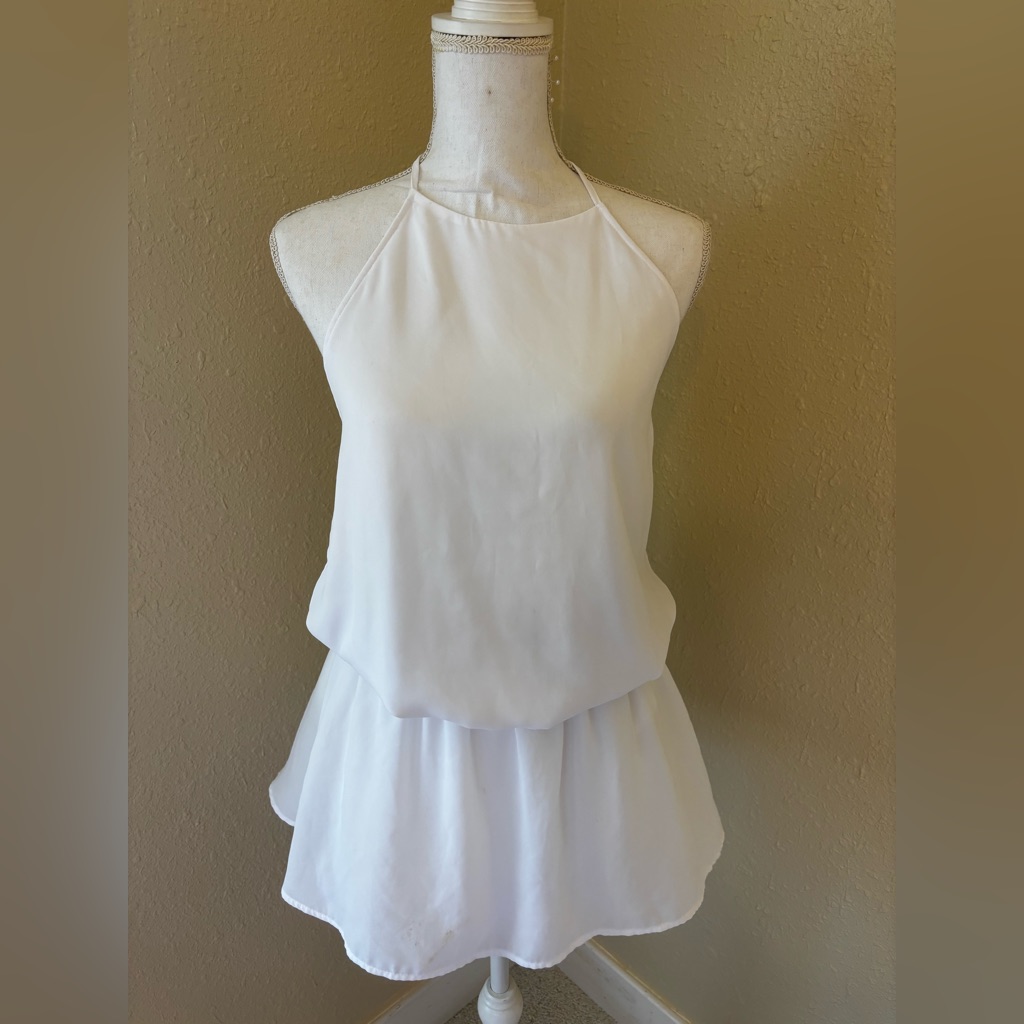 Show Me Your Mumu White Hammock Halter Dress